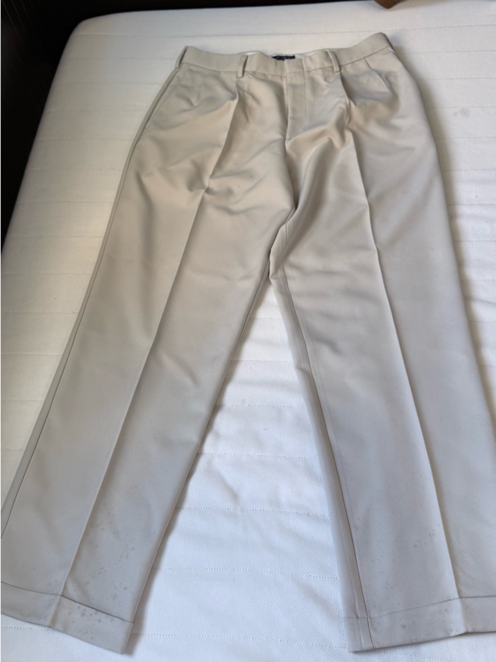 Dockers Light Cream Pleated Dress Pants